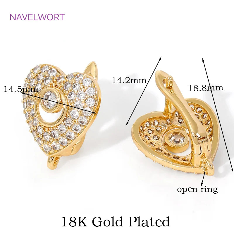 vergoldete Messing-Ohrstörer