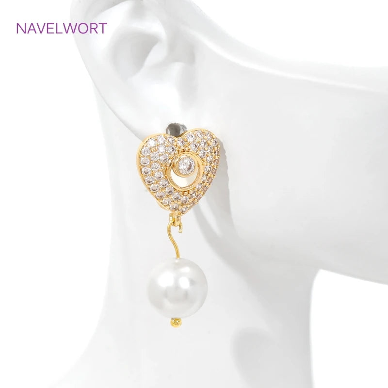 vergoldete Messing-Ohrstörer