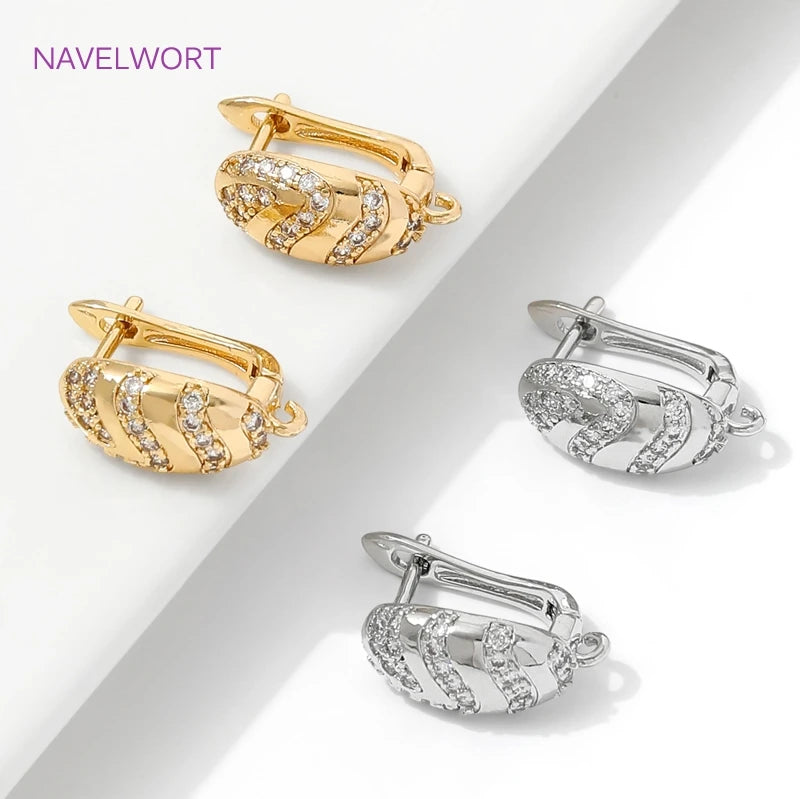 vergoldete Messing-Ohrstörer