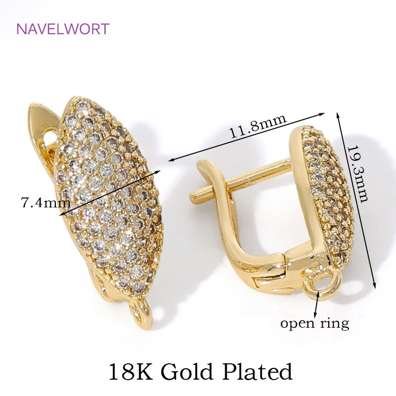 vergoldete Messing-Ohrstörer