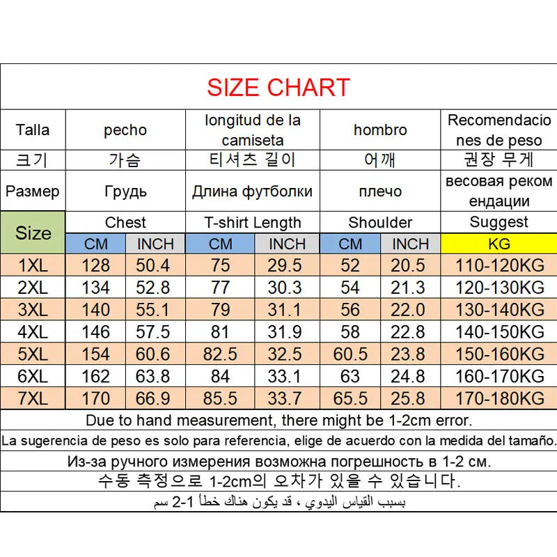 Plus Size Herren Shirt 1XL-7XL Sommer