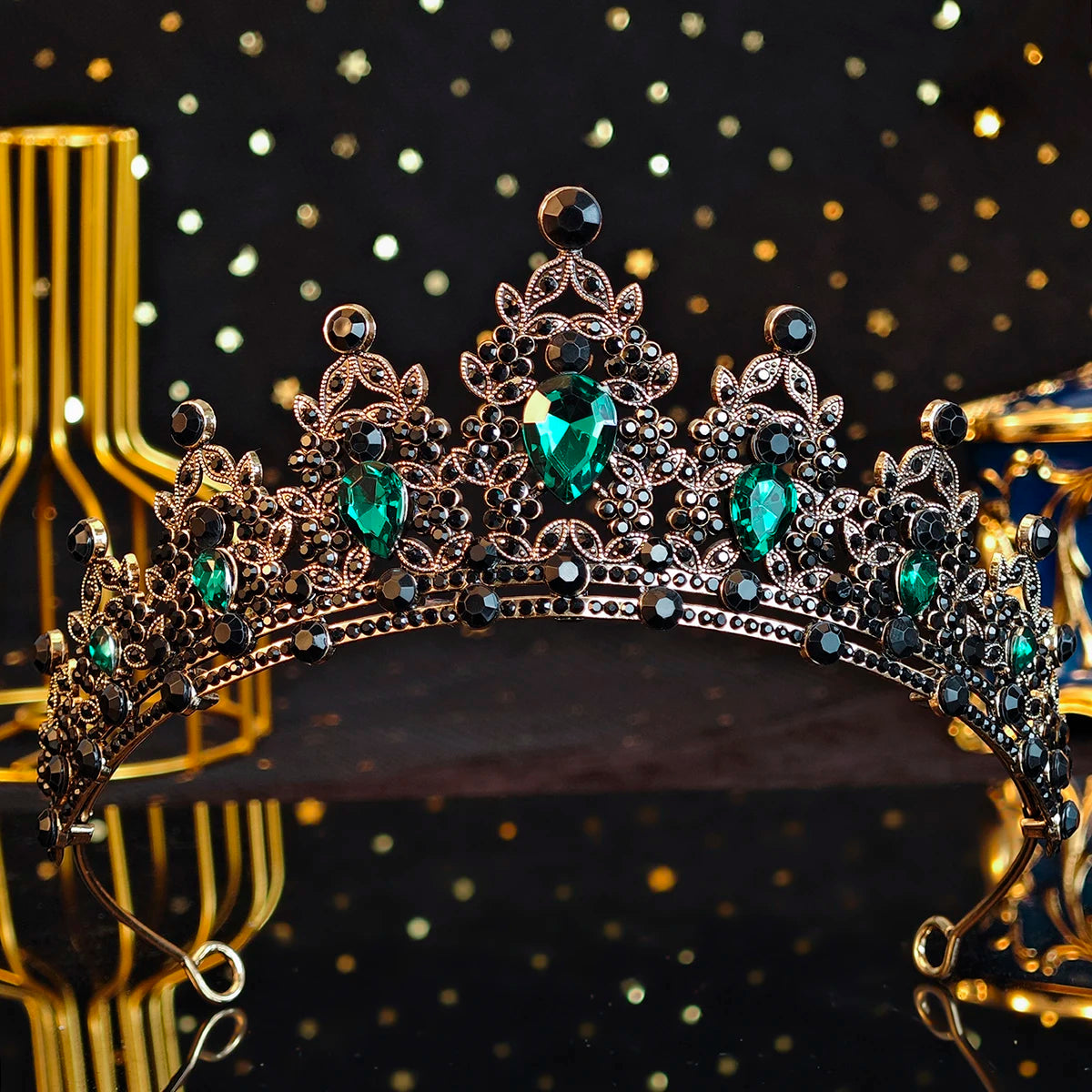 Elegante Kristall Brautkrone