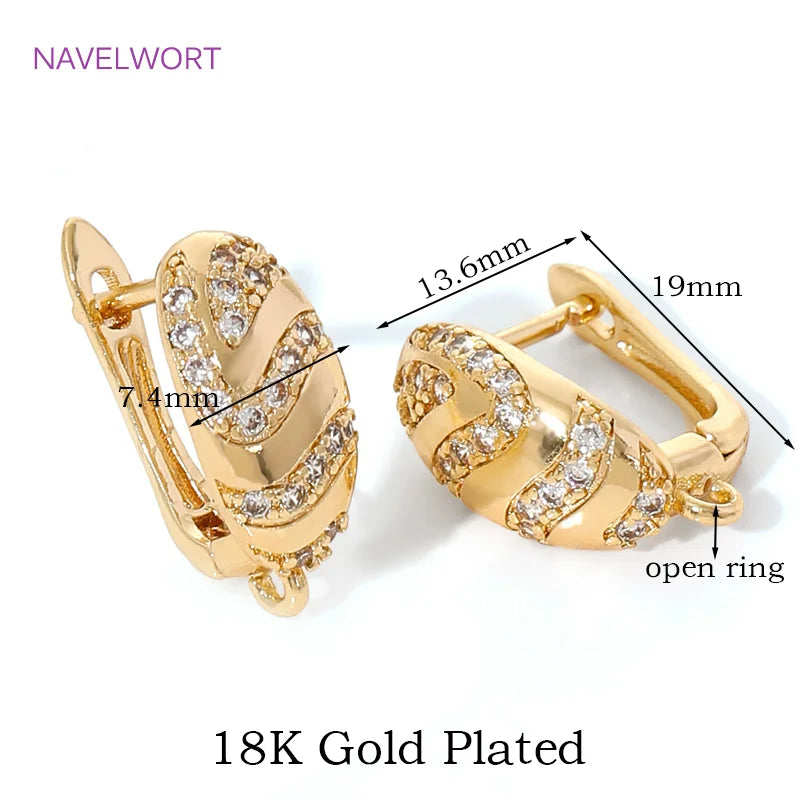 vergoldete Messing-Ohrstörer