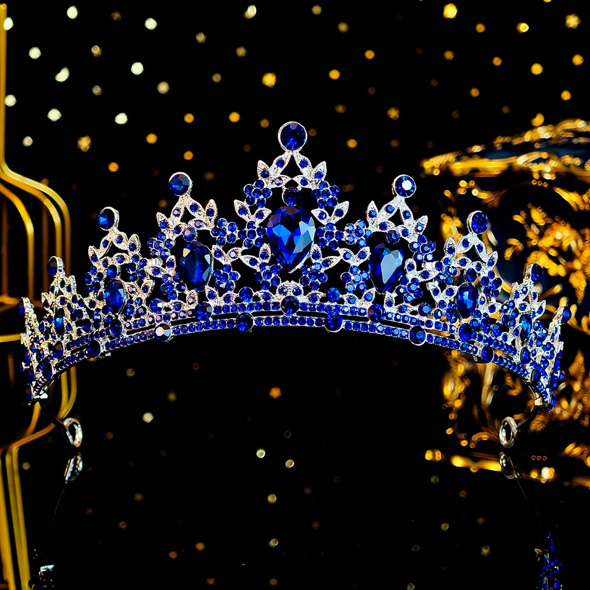 Elegante Kristall Brautkrone