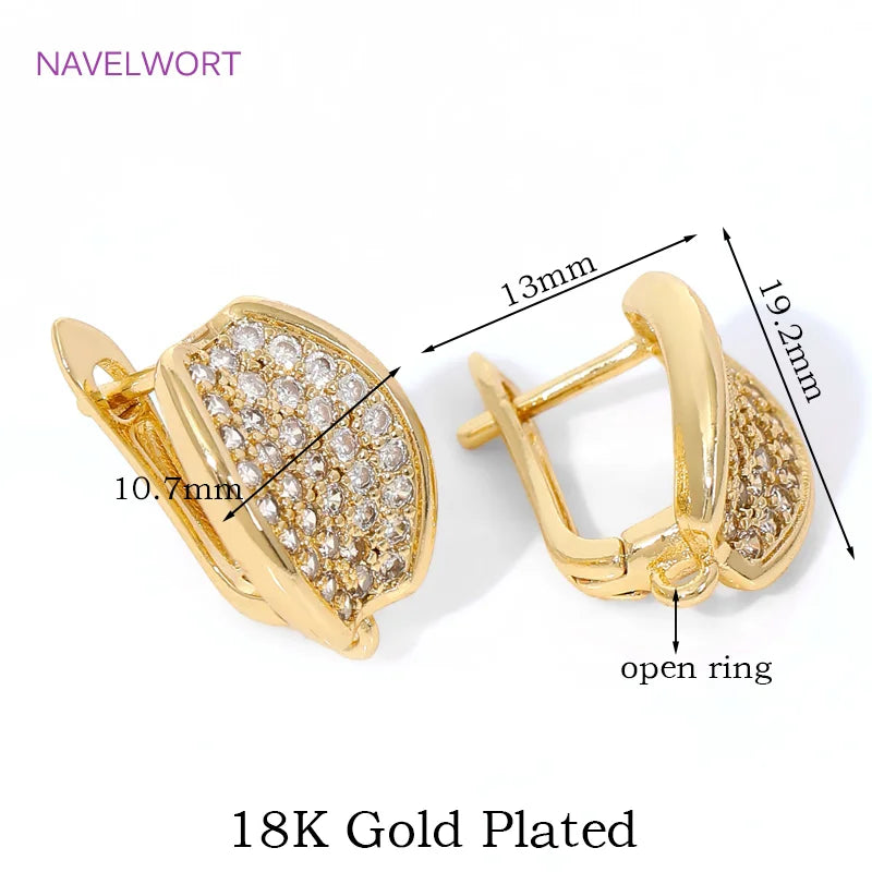 vergoldete Messing-Ohrstörer