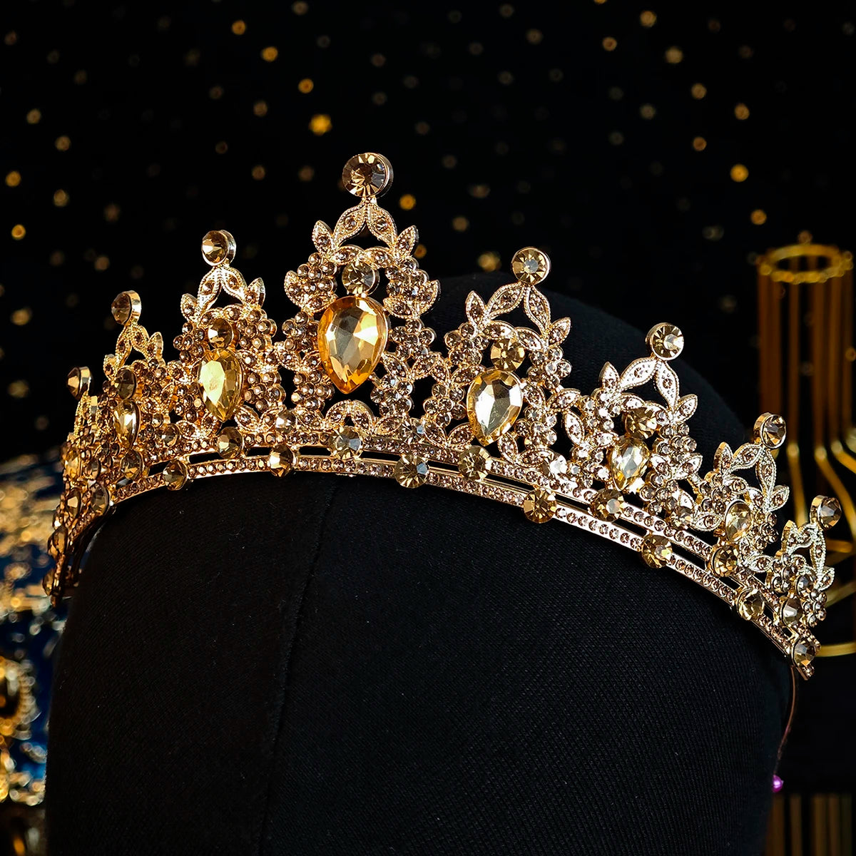 Elegante Kristall Brautkrone