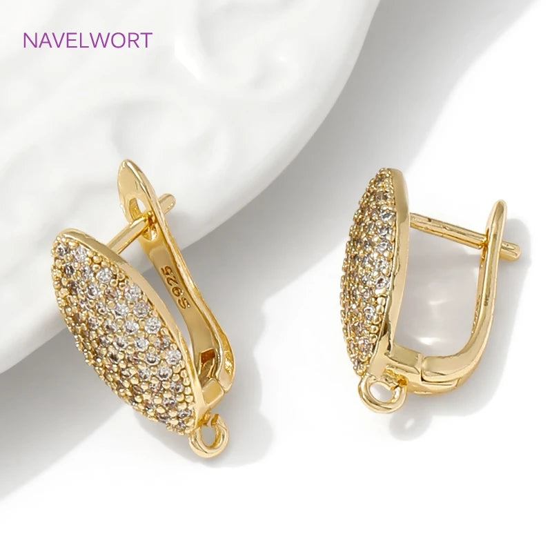 vergoldete Messing-Ohrstörer