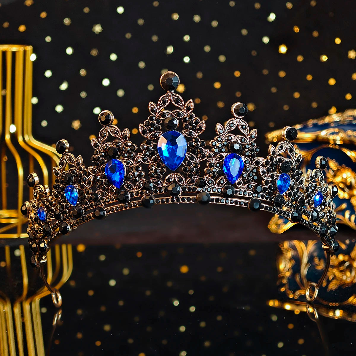 Elegante Kristall Brautkrone