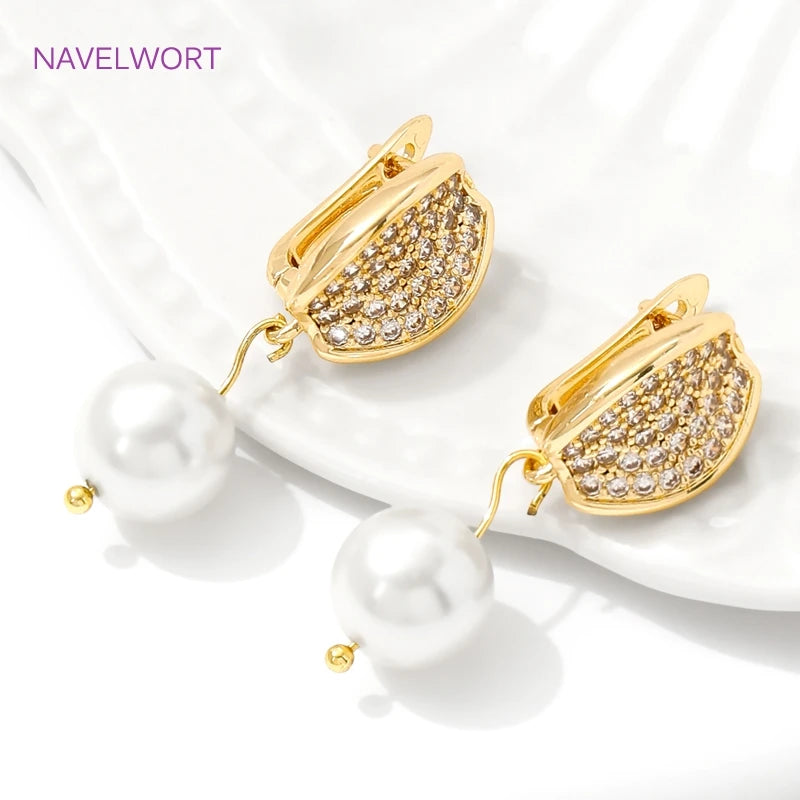 vergoldete Messing-Ohrstörer