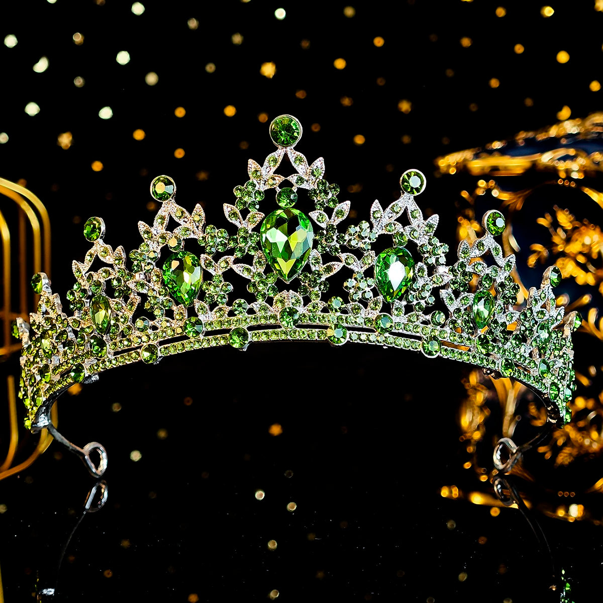 Elegante Kristall Brautkrone