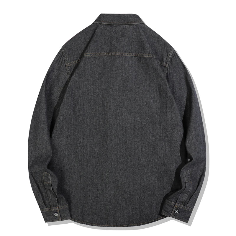 Frühjahr Herbst Herren Amerikanische VintageLangarmhemd Jacke