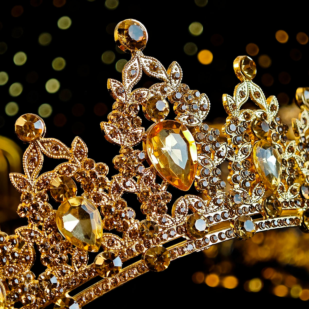 Elegante Kristall Brautkrone