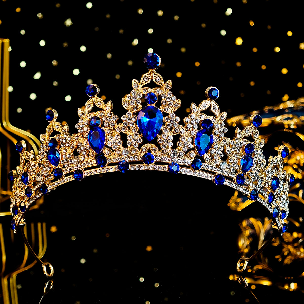 Elegante Kristall Brautkrone