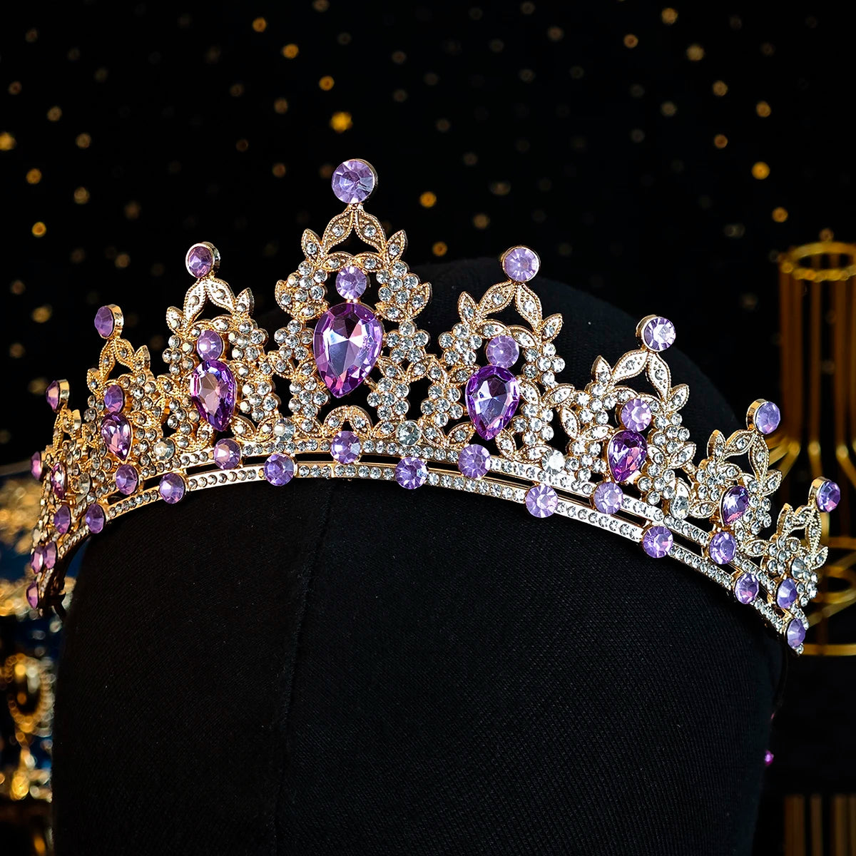 Elegante Kristall Brautkrone